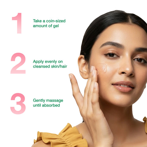 Good Vibes 99% Natural Aloe Vera Multipurpose Gel with Cucumber Neem & Tulsi – 200 gm