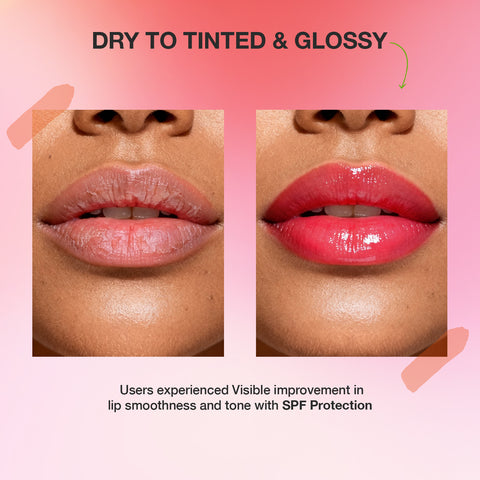 Good Vibes Berry Tinted Lip Balm SPF 50 PA+++ 4 gm | Natural Berry Tint for Rosy Bright Lips | With Hyaluronic Acid Strawberry & Butter Fusion (Coconut Almond & Shea) | Hydrating Nourishing & UV Protective | 12 Hr Moisture | Non-Sticky Formula