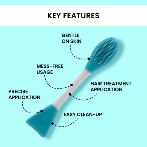 Alps Goodness Face & Hair Mask Applicator Brush | Soft Brush | with Spatula 1 Pc
