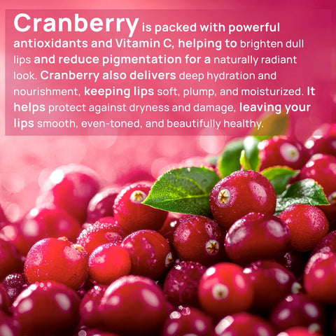 Good Vibes Cranberry Brightening Lip Balm | New & Improved| Ideal for Chapped & Pigmented lips | Brightens lips (5.5 gm)