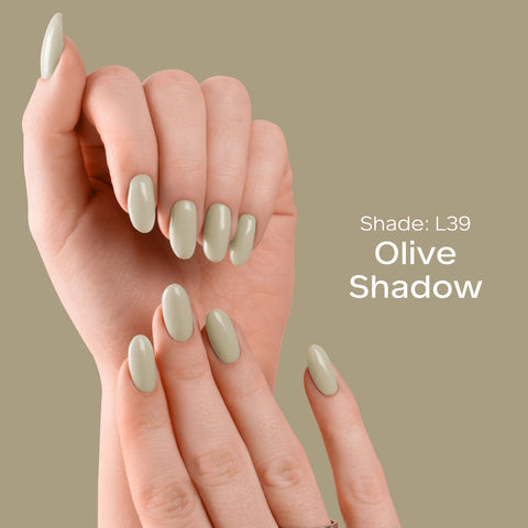 FACES CANADA Ultime Pro Splash Luxe Nail Enamel - Olive Shadow (L39), 12ml | Glossy Finish | Quick Drying | Long Lasting | High Shine | Chip Defiant | Even-Finish | Vegan | Non-Toxic | Ethanol-Free
