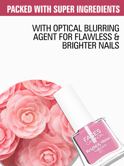 FACES CANADA Bright & Shine Nail Coat, 5 ml | Protects & Strengthens Nails | Camellia Oil & Veg Keratin | Nourishes Cuticles | Brighter Nails | Cruelty-free