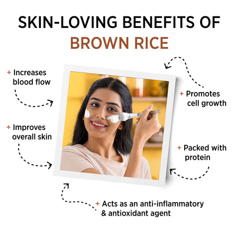 Alps Goodness Brown Rice Exfoliating Powder (50 gm) | 100% Natural Powder Gentle Exfoliation | Scrub for sensitive skin