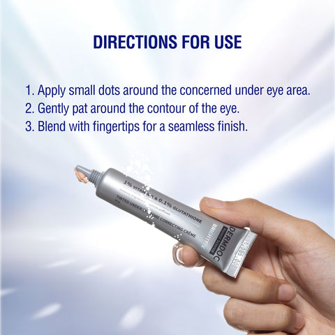 DERMDOC by Purplle Tinted Brightening Under Eye Cream for Dark Circles (15 gm)