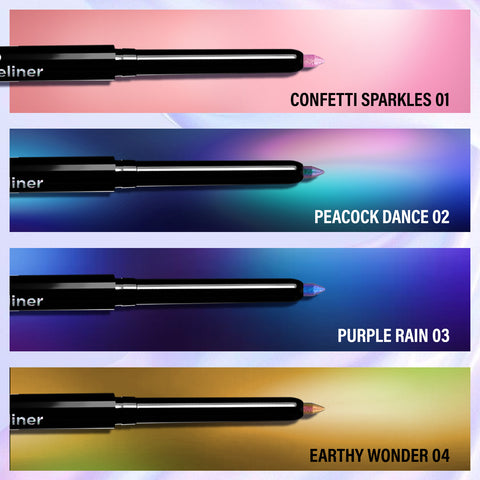 FACES CANADA Magneteyes Pro Holographic Eyeliner - Confetti Sparkles 01, 0.25 gm | Multichrome / Duochrome Eyeliner | Metallic & Shimmer Finish | Longlasting | Waterproof & Smudgeproof