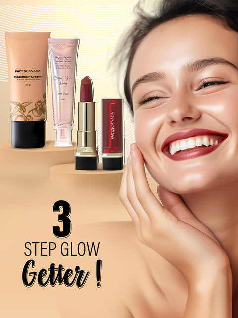 FACES CANADA Peaches N Cream Tinted Moisturizer - Honey Beige 03, Full Size (35 gm) | Soft Peachy, Natural Glow | Lightly Tinted BB Cream | Non Oily Lightweight Gel Formula | Blends Easily | Suitable For All Skin Types