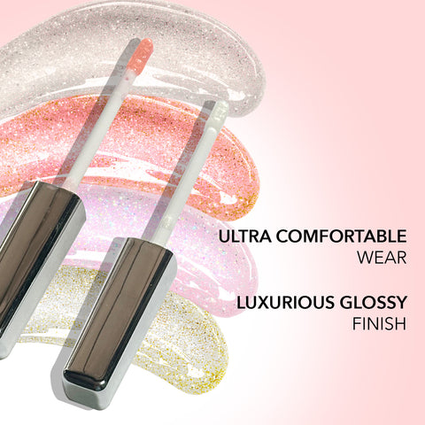 FACES CANADA Beyond Shine Lip Gloss - Pixie Dust 09, 3.8 ml | Lightweight Non-Sticky Luxurious Texture For Glossy Lips | Shimmer Finish | Instant Shine | Fuller, Supple & Plump Lips | 24HR Hydration