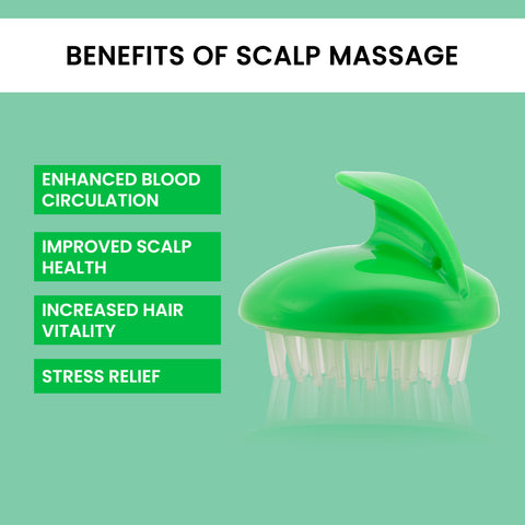 Alps Goodness Scalp Massage Tool (1 Piece) | Scalp Health | Natural Hair Growth | Soft Bristles  - 1 Pc