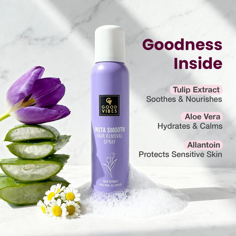 Good Vibes Insta Smooth Hair Removal Spray 200 ml