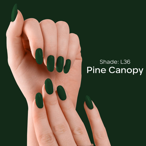 FACES CANADA Ultime Pro Splash Luxe Nail Enamel - Pine Canopy (L36), 12ml | Glossy Finish | Quick Drying | Long Lasting | High Shine | Chip Defiant | Even-Finish | Vegan | Non-Toxic | Ethanol-Free