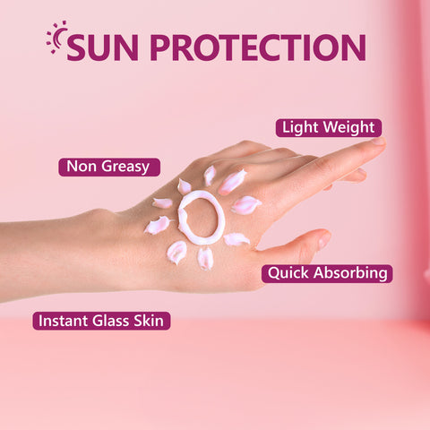 Good Vibes Red Onion Tinted Sunscreen SPF 50 | PA++++ | 5% Red onion Extract | Natural Shield | Glass Skin Effect | UV A & UV B Protection | Blue Light Protection | Sun Cream | Sunblock Sunscreen (50 gm)
