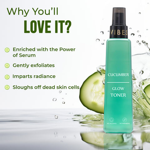 Good Vibes Cucumber Glow Toner | Hydrating, Refreshing | With Liquorice (150 ml)