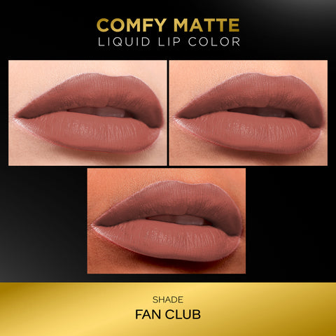 FACES CANADA Comfy Matte Liquid Lipstick - Fan Club 27, 3.8 ml | Comfortable 10HR Longstay | Intense Matte Color | Almond Oil & Vitamin E Infused | Super Smooth | No Dryness | No Alcohol