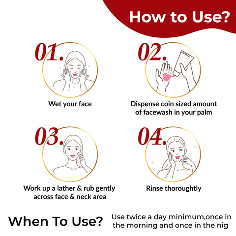 Good Vibes Rosehip Hydrating Glow Face Wash | Deep Pore Cleansing, Moisturizing, Brightening (100 ml)