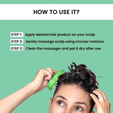 Alps Goodness Scalp Massage Tool (1 Piece) | Scalp Health | Natural Hair Growth | Soft Bristles  - 1 Pc