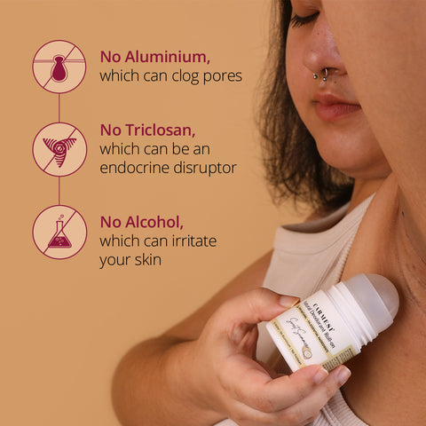 Carmesi Natural Deodorant Roll-on - Sweet Summer 50 ml