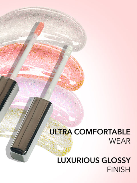 FACES CANADA Beyond Shine Lip Gloss - Moonbeam 08, 3.8 ml | Lightweight Non-Sticky Luxurious Texture For Glossy Lips | Shimmer Finish | Instant Shine | Fuller, Supple & Plump Lips | 24HR Hydration