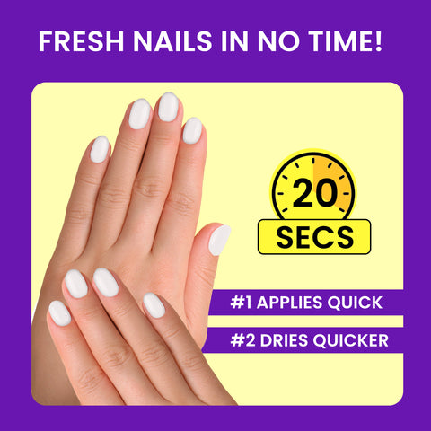 NY Bae Color Rush Nail Paint - Joyful Jasmine 34 (5.6 ml) | Chip Resistant | Long Lasting | Quick Dry | Gel Nail Polish