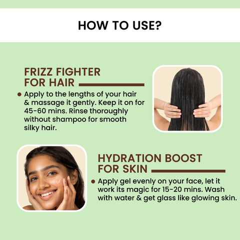 Alps Goodness Flaxseed Gel (300 ml) | For Hair & Skin | Frizz-Control | Smoothening | Moisture Rich | Soft Long Hair