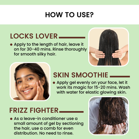 Alps Goodness Flaxseed Gel (300 ml) | For Hair & Skin | Frizz-Control | Smoothening | Moisture Rich | Soft Long Hair