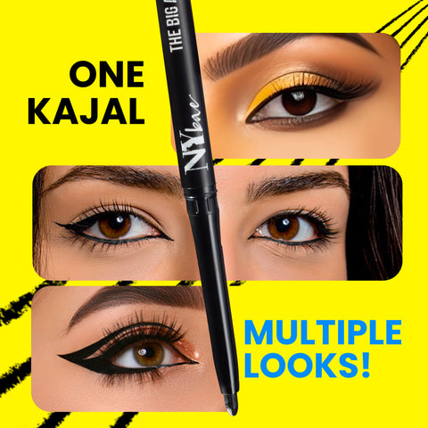 NY Bae The Big Apple Of My Eyes Kohl Kajal - White (0.30 gm) | Eyeliner | Colored Kajal | Waterproof | Smudgeproof | Kajal Pencil | Eye Makeup | Eyeshadow