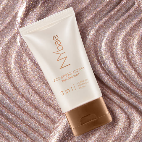 NY Bae PRO Strobe Cream - Rose Diamond (30 gm) | Primer + Highlighter + Moisturizer | Dewy Makeup | Glowing Korean Skin | Liquid Highlighter | Intense Glow | Value Pack | Best Suited For Normal To Dry Skin