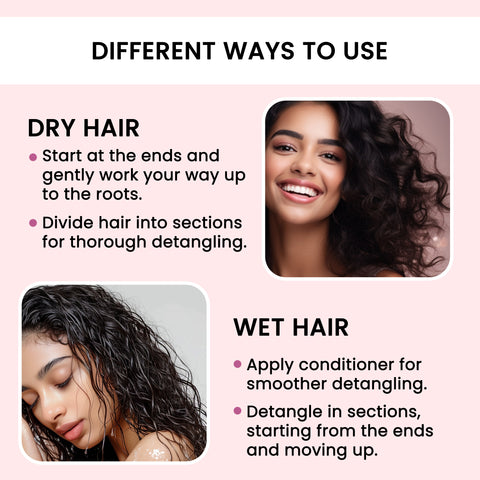 Alps Goodness Wheatstraw Detangler Brush (Pack of 1)