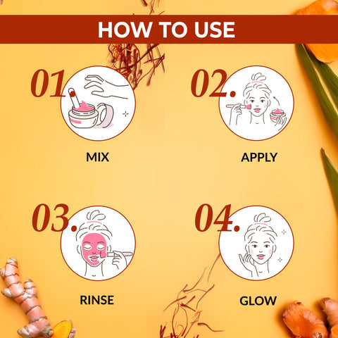 Good Vibes Ubtan Insta Glow Powder | 100% Natural, No Preservatives, No Pesticides, No Parabens, No Silicones, No Sulphates, No Animal Testing (50 gm)