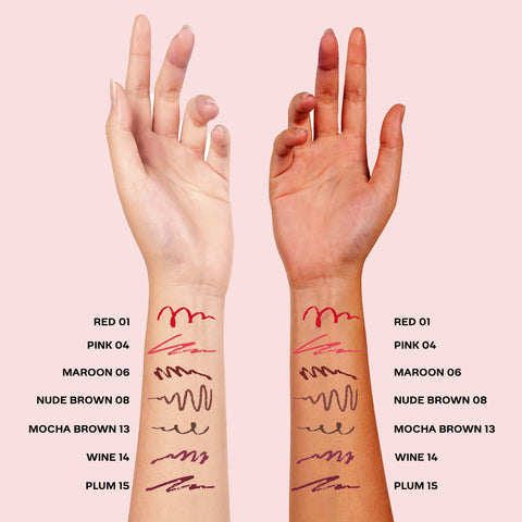 FACES CANADA Ultime Pro Lip Definer - Wine 14,0.35 gm | Rich & Creamy Texture | Matte Finish | Fuller & Brighter Lips | Easily Blendable | Highly Pigmented | Waterproof & Smudgeproof