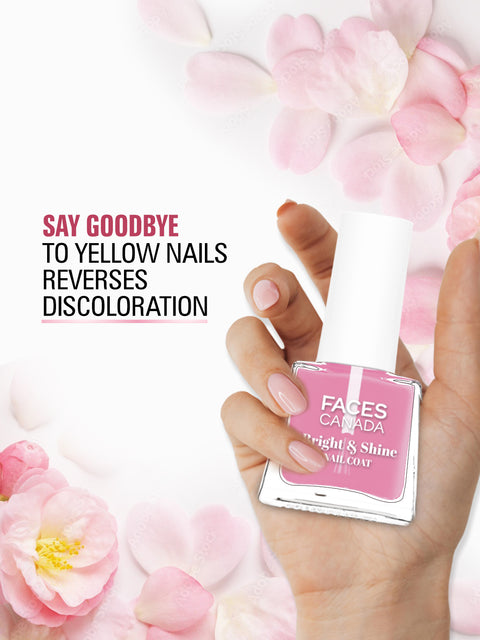FACES CANADA Bright & Shine Nail Coat, 5 ml | Protects & Strengthens Nails | Camellia Oil & Veg Keratin | Nourishes Cuticles | Brighter Nails | Cruelty-free
