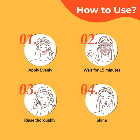 Good Vibes Glow Vitamin C Face Mask | Brightening, Anti-Blemish, Hydration, Collagen Production (80 gm)