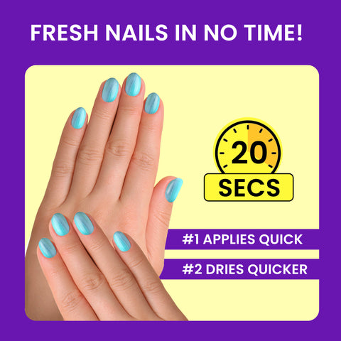 NY Bae Color Rush Nail Paint - Mad Metal Chrome 23 (5.6 ml) | Chip Resistant | Long Lasting | Quick Dry | Gel Nail Polish