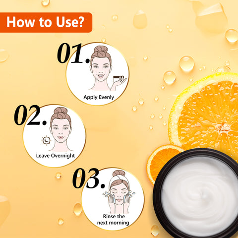 Good Vibes Anti-Blemish Vitamin C Glow Night Cream | Spotless, Brightening, Depigmentation, Reduces dark spot, Skin renewing, Sleep treatment (50 gm)