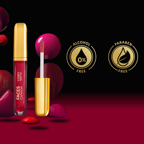 FACES CANADA Comfy Matte Liquid Lipstick - Fan Club 27, 3.8 ml | Comfortable 10HR Longstay | Intense Matte Color | Almond Oil & Vitamin E Infused | Super Smooth | No Dryness | No Alcohol