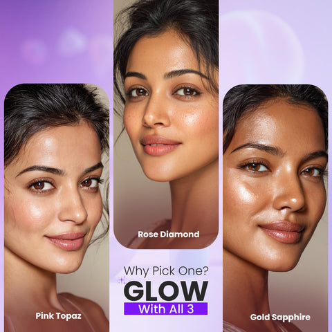 NY Bae Pro Strobe Cream Trial Pack of 3: Pink Topaz, Rose Diamond & Gold Sapphire (10 gm x 3) | Primer + Moisturizer + Highlighter | Dewy Glowing Skin | Instant Glow | Korean Glow, Sun-kissed Glow & Golden Hour Glow | Suited for all Skin Tones