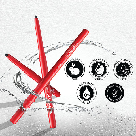 FACES CANADA Magneteyes Kajal Duo Pack - Black, (0.35 gm x 2) | 24HR Long Stay | One Stroke Smooth Glide | Waterproof, Smudgeproof & Fadeproof | Almond Oil & Vitamin E