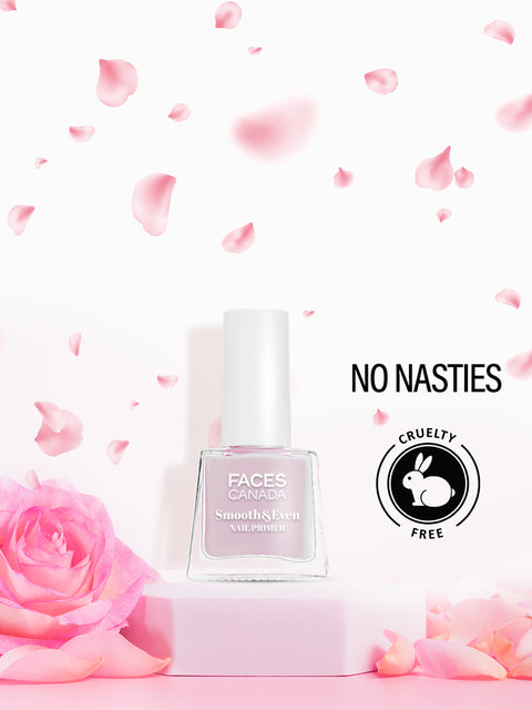FACES CANADA Smooth & Even Nail Primer, 5ml | Vitamin E & Rose Quartz | Rose Flower Extract | Satin Matte Finish | Hydrated, Nourished & Brighter Nails | Blurs Imperfections | Conceals Ridges