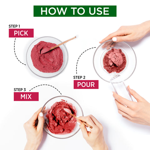 Alps Goodness Powder - Beetroot (50 gm) | 100% Natural Powder | No Chemicals, No Preservatives, No Pesticides | Hair Mask or Face Mask | Nourishes hair follicles | Face Pack for brightening skin | Hair Spa