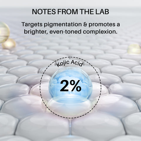 DERMDOC 2% Kojic Acid Face Serum (15 ml) | Brightening & Anti-Pigmentation | Fades Dark Spots, Evens Skin Tone & Enhances Glow