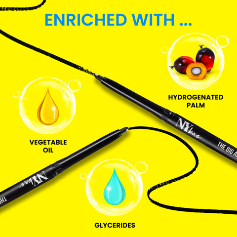 NY Bae The Big Apple Of My Eyes Kohl Kajal - White (0.30 gm) | Eyeliner | Colored Kajal | Waterproof | Smudgeproof | Kajal Pencil | Eye Makeup | Eyeshadow