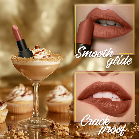 FACES CANADA Comfy Matte Velvet Touch Lipstick - Toffee Drizzle 08, 4.2 gm | Velvety Matte Finish | 8HR Longstay | Intense Colour | Hydrating Lips | Smooth Application | Foodproof & Crackproof