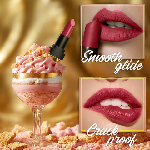 FACES CANADA Comfy Matte Velvet Touch Lipstick - Pink Biscoff 03, 4.2 gm | Velvety Matte Finish | 8HR Longstay | Intense Colour | Hydrating Lips | Smooth Application | Foodproof & Crackproof