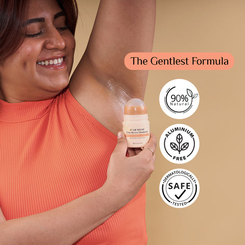 Carmesi Glow Revive Underarm Roll On Deodorant for Women 50ml