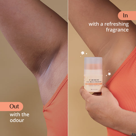 Carmesi Glow Revive Underarm Roll On Deodorant for Women 50ml