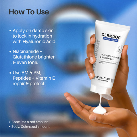 DERMDOC Hya-Bright Body Lotion (180 ml)