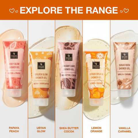 Good Vibes Papaya & Peach Juicy Glow Shower Gel – 200 ml