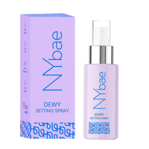 NY Bae Dewy Setting Spray (60 ml) | Glowing Skin | Dewy Makeup Fixer | Long Lasting Makeup | Crease-Free | Hydrating Face Mist | Hyaluronic Acid | Normal To Dry Skin