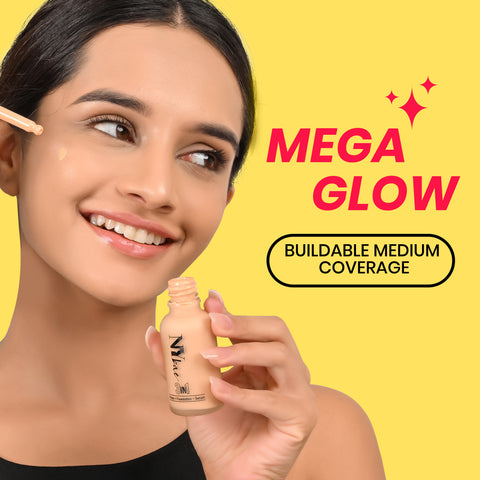 NY Bae 3 IN 1 Serum Foundation - Warm Sand 05 (30 ml) | Infused with Primer | Moisturising I Glowing Korean Skin I Celeb Glow | Dewy Makeup | Evens Skin Tone | Ultra Glow