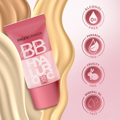 FACES CANADA SPF 35 BB Gel Creme - Soft Honey, 30 gm | Multitasking | Even Skin Tone | Instant Glow | Smooth Flawless Matte Finish | Hydrating | Lightweight & Nonsticky