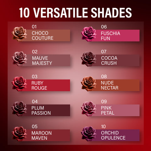 FACES CANADA Comfy Matte Wow Liquid Lipstick - Orchid Opulence 10, 3.8 ml | One Swipe Application | Highly Pigmented | Comfortable Wear | Glides Smoothly | Long Lasting | Transferproof